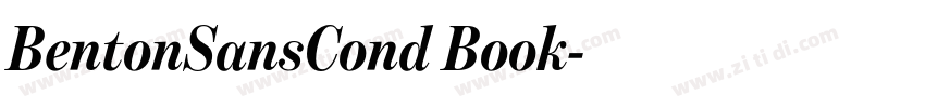 BentonSansCond Book字体转换